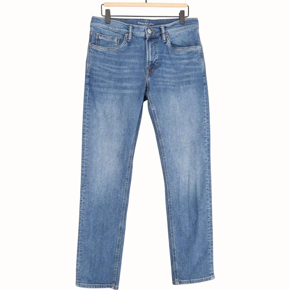 Rising Sun & Co Mens Repreve Slim Fit RCore Jeans 29x34 Light Blue Denim NEW